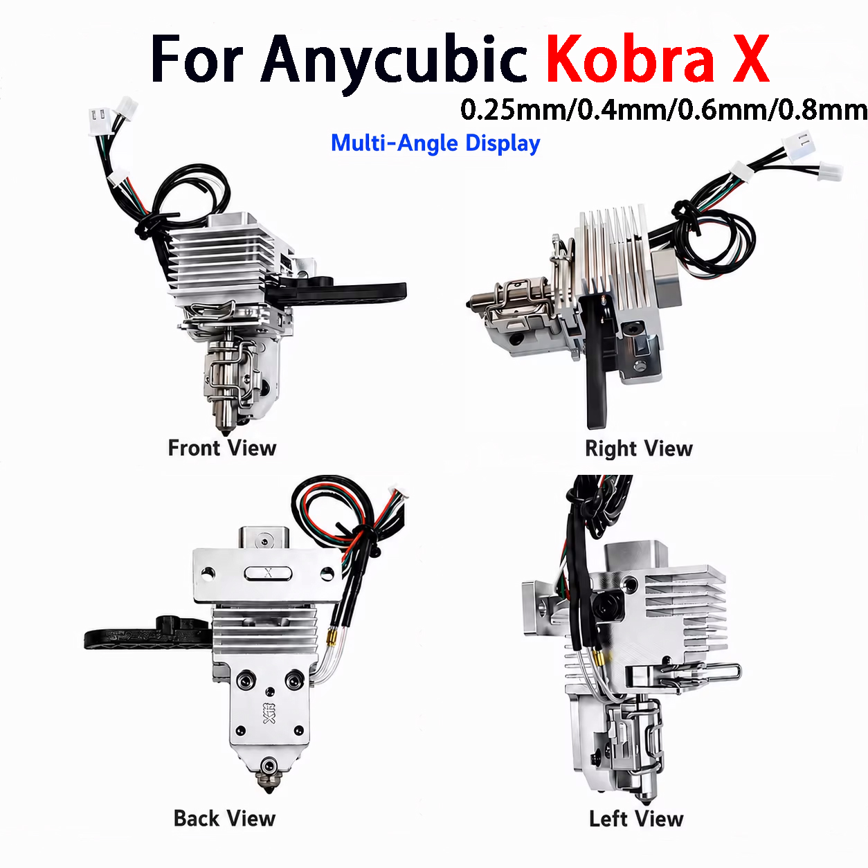 Hotend Assembly - ชุดฮ็อตเอนด์เซรามิกเซอร์โคเนียขนาด 0.25 0.4 0.6 0.8 มม.