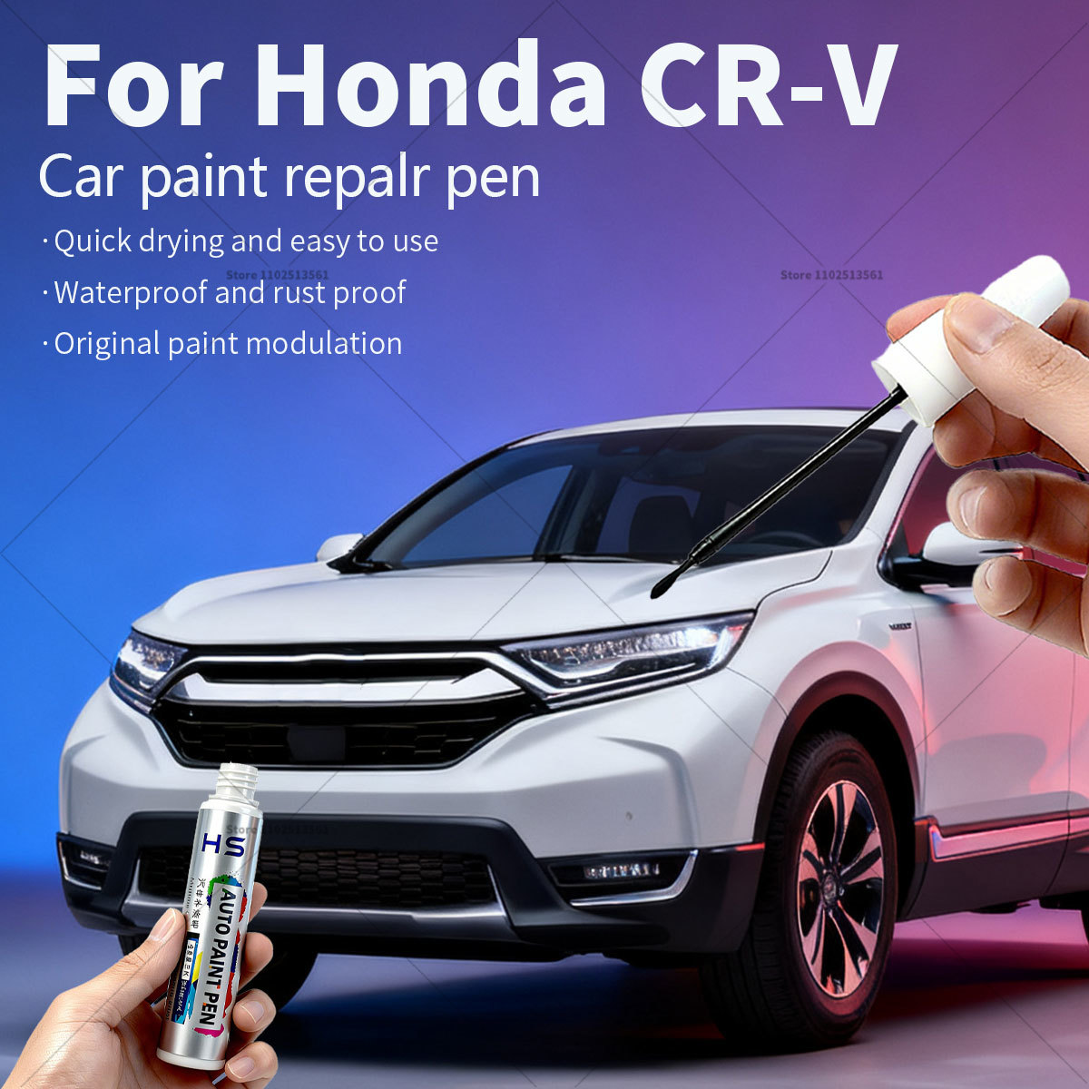 Cr Touch - ปากกาซ่อมสีรถยนต์ สำหรับ Honda CR-V สำหรับซ่อมรอยขีดข่วน ชุดซ่อมสีรถยนต์