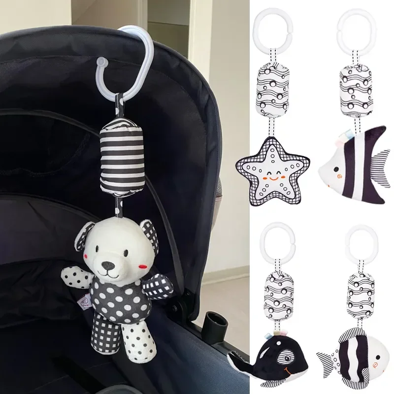 Carriage Bed - รถเข็นเด็กเตียงแขวน Bell ตุ๊กตา Plush เด็กทารก Rattles