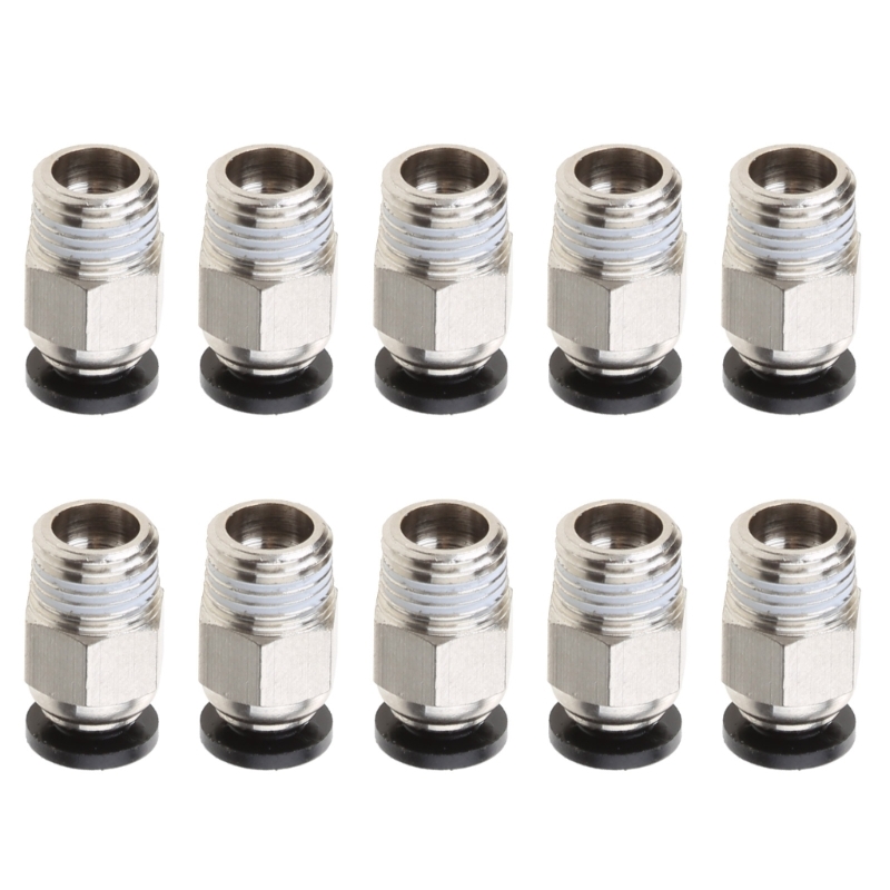 Bowden Tube - ชิ้นส่วนเครื่องพิมพ์3D V6หัวต่อคอมพิวเตอร์นิวเมติก PC4 01 M10สำหรับท่อ PTFE