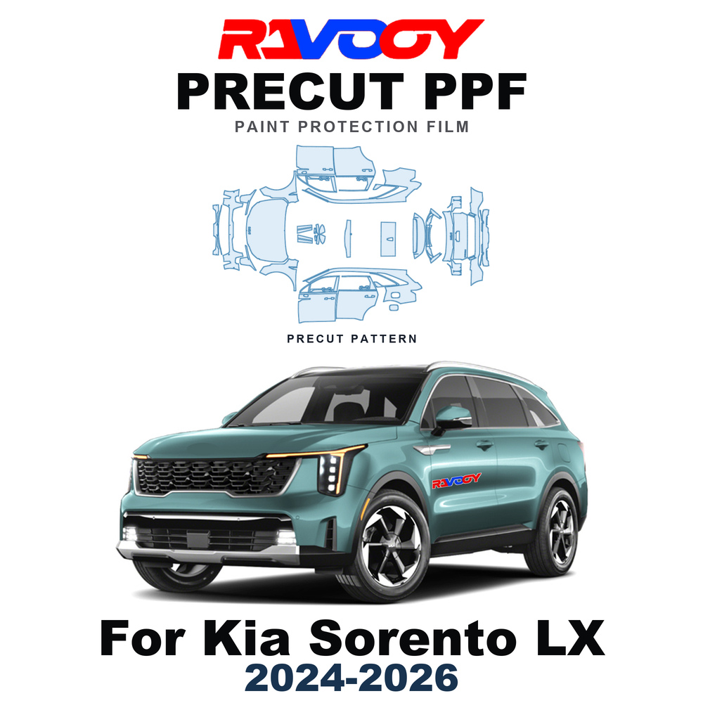 Abs Filament - ฟิล์มกันรอยสีรถยนต์ PPF แบบตัดสำเร็จรูป สำหรับ Kia Sorento