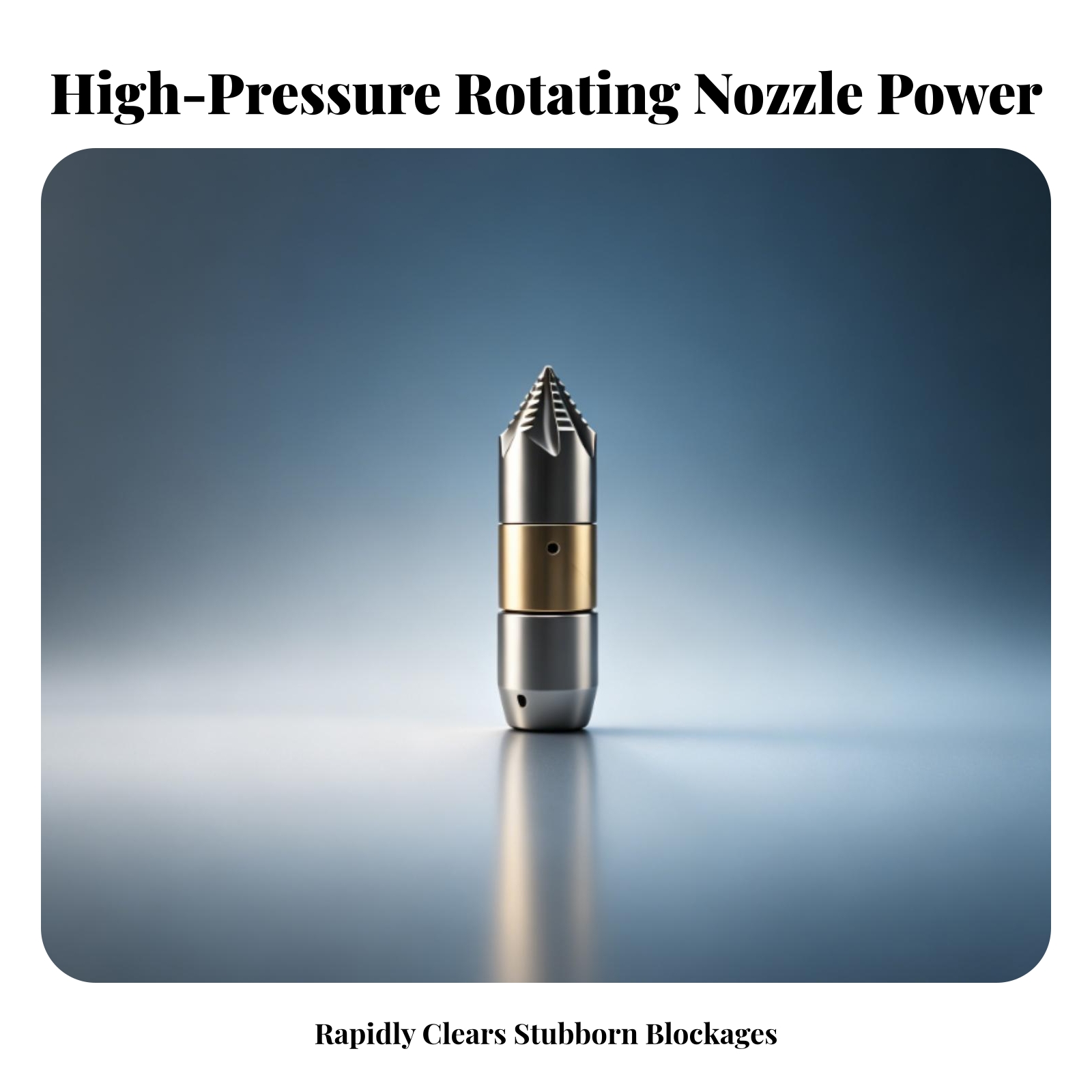 Nozzle Brass - หัวฉีดสเปรย์แบบหมุนได้ ทนทานต่อการสึกหรอ เครื่องมือประปา หัวฉีดแบบหมุนได้ สีเงินและสีทองเหลือง ปลายหยัก