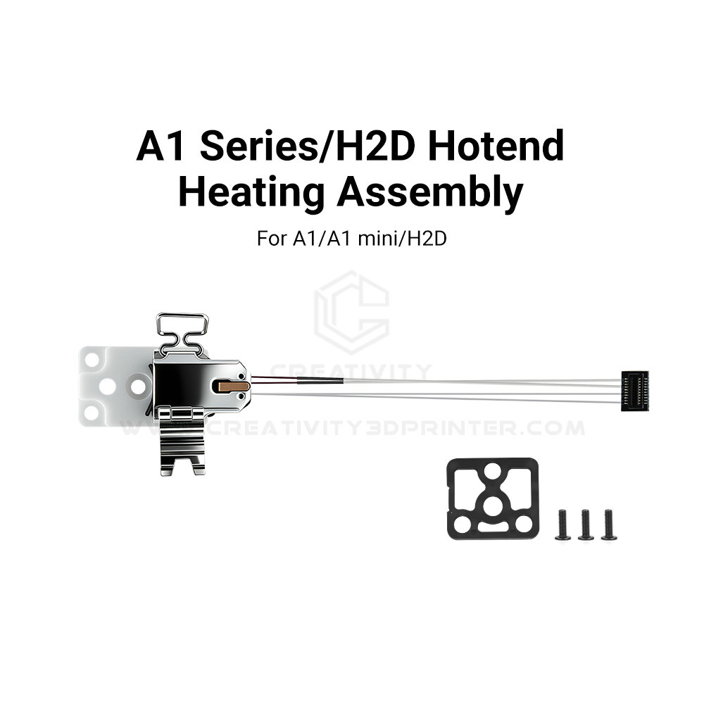 Hotend Assembly - ชุดประกอบฮ็อตเอนด์เซอร์โคเนียรุ่นอัปเกรดสำหรับเครื่องพิมพ์สามมิติ Bamboo Lab A1/A1 Mini อุปกรณ์เสริมสำหรับติดตั้งชุดประกอบฮ็อตเอนด์