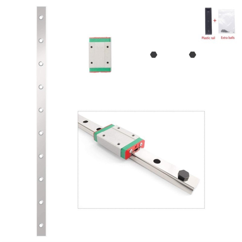 รางเลื่อนแบบเส้นตรงขนาด 12 มม. - Linear Rail Mgn12H Set บทวิจารณ์และราคา