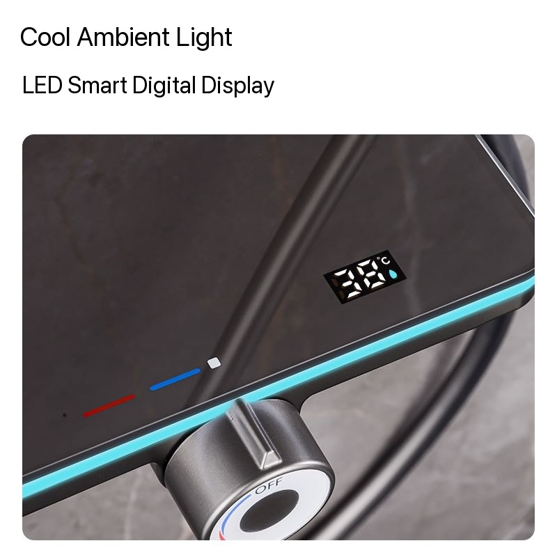 ชุดฝักบัวอาบน้ำพร้อมไฟ Ambient - Nozzle Brass บทวิจารณ์และราคา