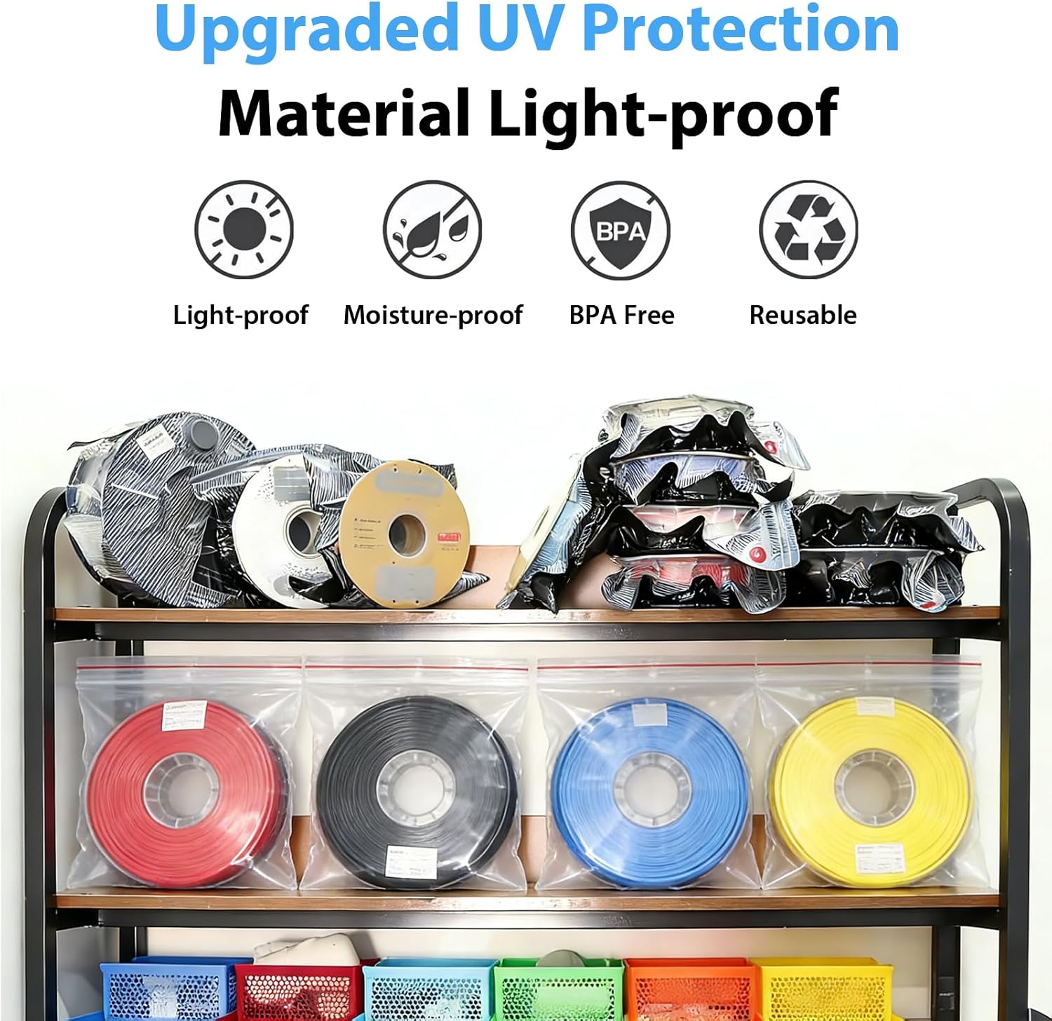 ถุงเก็บเส้นใยพิมพ์ 3 มิติสีดำร - Petg Filament บทวิจารณ์และราคา