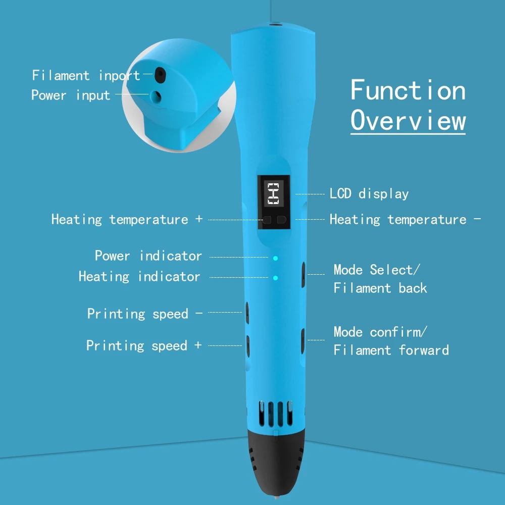 QCREATE 3D การพิมพ์ปากกา 1.75  - Abs Filament บทวิจารณ์และราคา