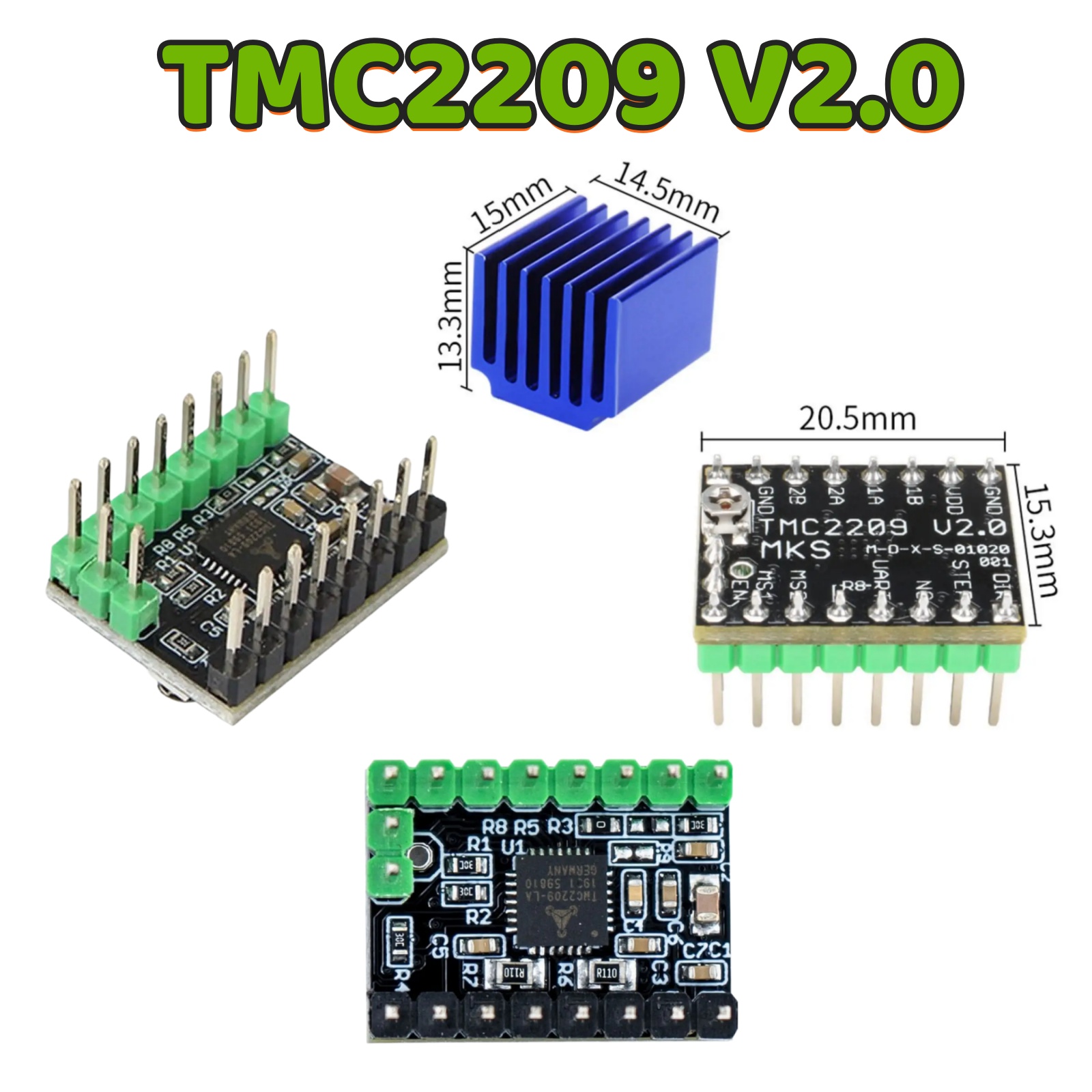 MKS TMC2209 V2.0 ไดรเวอร์สเต็ป - Mks Sgen บทวิจารณ์และราคา